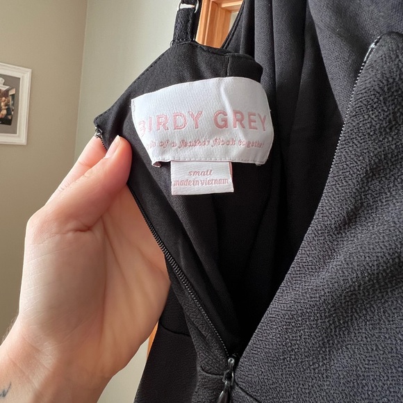 Birdy Grey Ash Crepe Dress Size Small Black - Picture 4 of 4